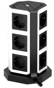 фото Сетевой фильтр  AGNI TP-VD5U9E-C-2m-black-white