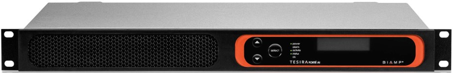 

Аудиопроцессор BIAMP TesiraFORTE AVB AI 912.0396.900/911.0396.900 12 вх., 8 вых. (Euroblock); 128 х 128 AVB; 8 CH по USB; OLED-дисплей, Ethernet (RJ45, TesiraFORTE AVB AI