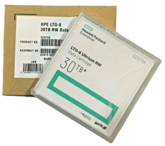Изображение товара Картридж LTO-8 HPE Q2078W для архивирования и резервного копирования