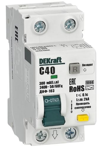 Изображение товара Автомат DEKraft 16333DEK для защиты электросети надежный автомат