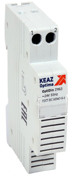 Изображение товара Звонок КЭАЗ 138629 однополюсный модульный 24В