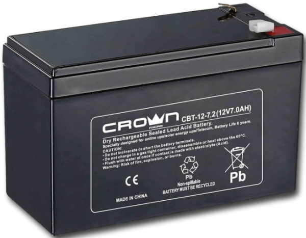 фото Аккумулятор  Crown CBT-12-7.2 в Уфе
