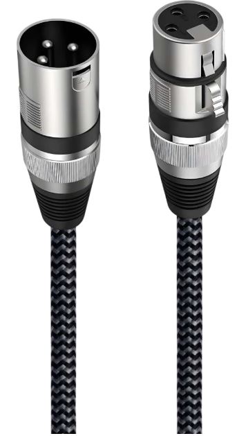 

Кабель акустический Caweon NO-3M XLR(M) - XLR(F), VISARIO, , 3м, серый, NO-3M