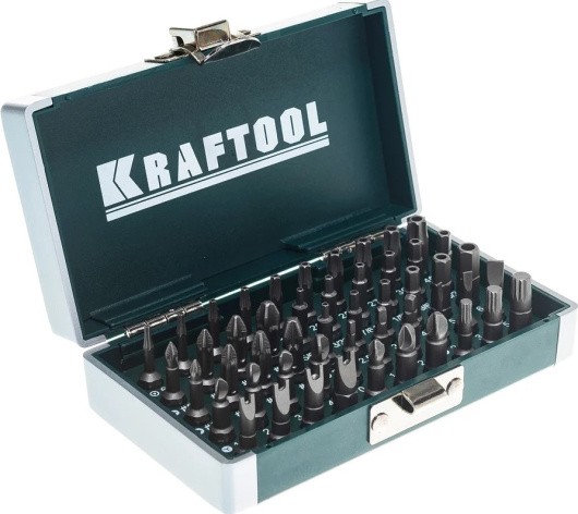 Изображение товара Набор бит Kraftool X-Drive для различных работ, прочность и надежность