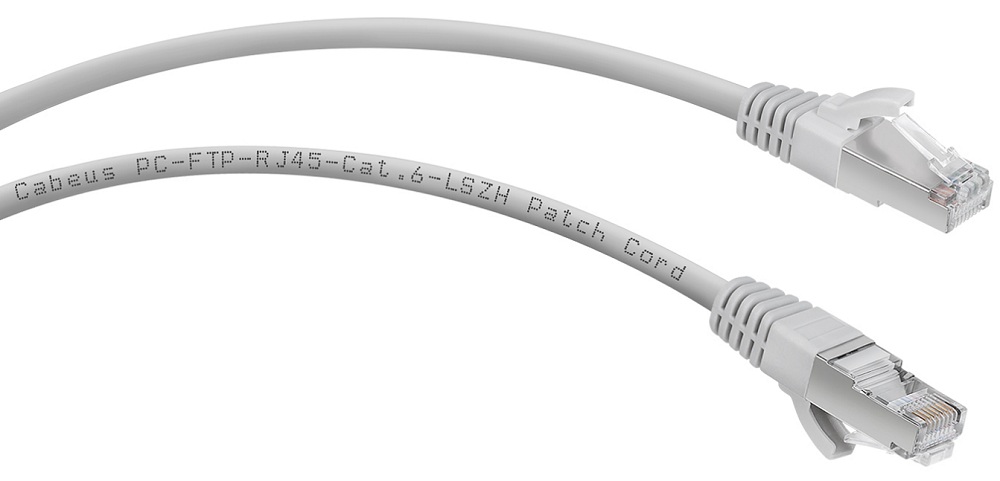 

Кабель патч-корд F/UTP 6 кат. 1м. Cabeus PC-FTP-RJ45-Cat.6-1m-LSZH экранированный, серый, PC-FTP-RJ45-Cat.6-1m-LSZH