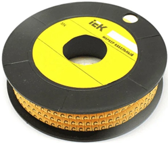 

Маркер на кабель IEK UMK20-C МК2- 4мм символ "С" (500шт/упак), UMK20-C