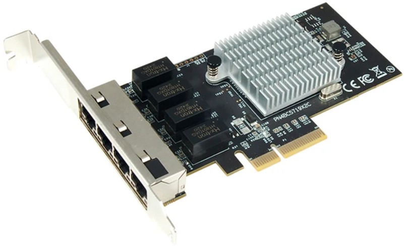 

Сетевая карта SunRich (ST Lab) N-1060 1G 4*RJ45 PCIE Broadcom BCM5719, N-1060