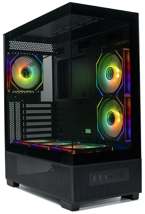 

Корпус ATX Xastra Q500-6FM12A-C10-UC черный, без БП, 2*USB 3.0, USB Type-C, Q500-6FM12A-C10-UC