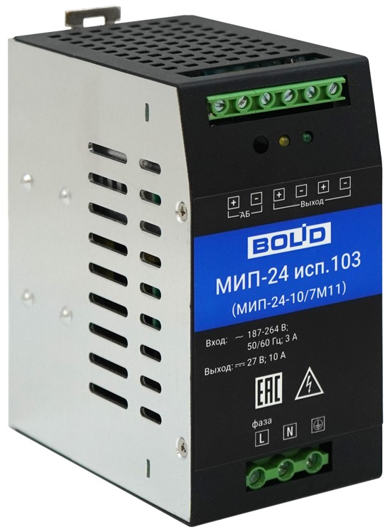 

Модуль Болид МИП-24 исп.103 источника питания (МИП-24-10/7М11), МИП-24 исп.103