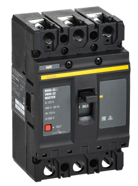 

Выключатель-разъединитель IEK KAM-VN10-3-0125 KARAT MASTER ВН88-32 3P 125А, KAM-VN10-3-0125