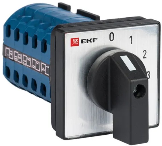 

Переключатель кулачковый EKF pk-1-101-25 ПК-1-101 25А 1P «0-1-2-3», pk-1-101-25
