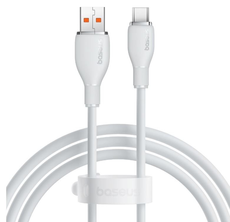 

Кабель интерфейсный Baseus P10355703221-00 USB to Type-C 100W 1.2m Stellar White, P10355703221-00