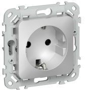 фото Розетка с заземлением  IEK FI-R11-16-1-K47