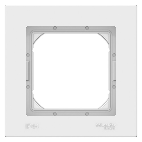 

Рамка Schneider Electric ATN440101 AtlasDesign AQUA, 1-постовая, IP44, белая, ATN440101