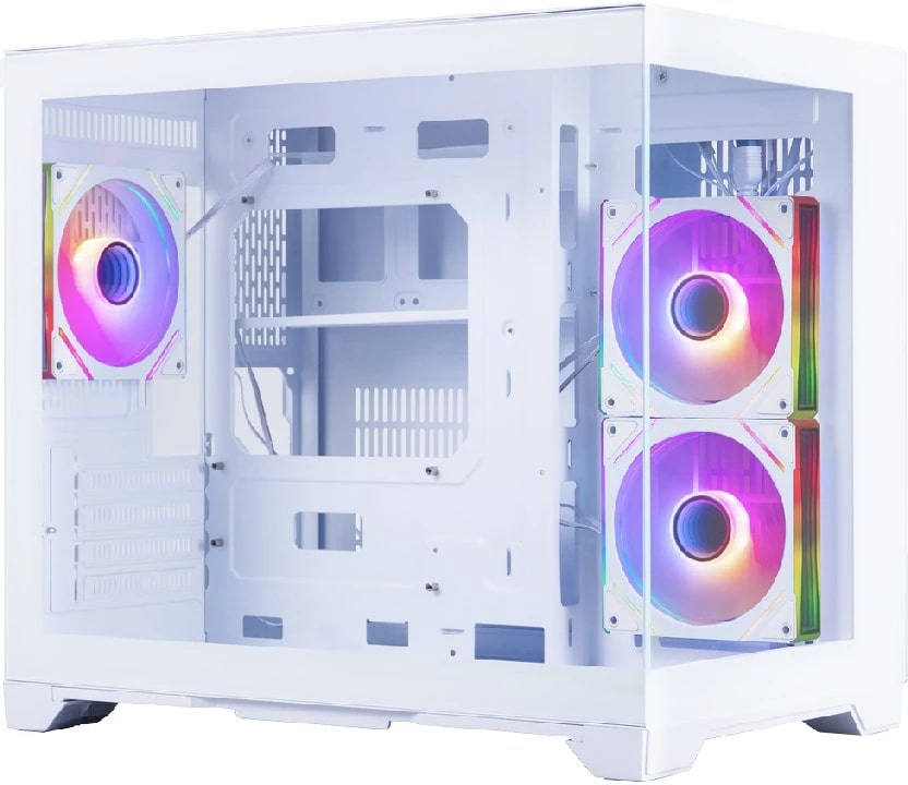 

Корпус mATX 1STPLAYER MEGAVIEW MV6-TP ARGB White, MEGAVIEW MV6-TP ARGB White