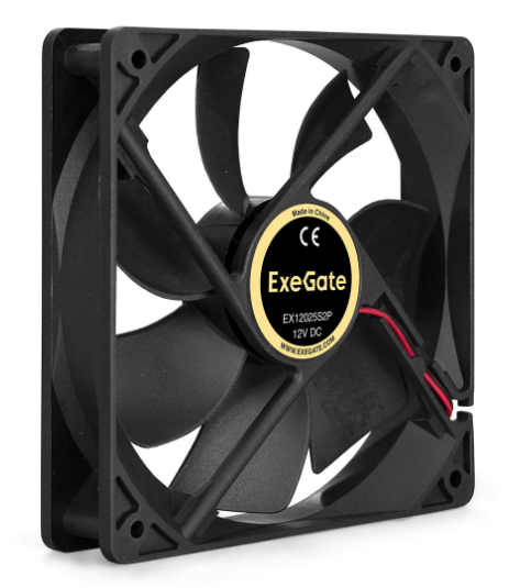 

Вентилятор для корпуса Exegate EX12025S2P EX294048RUS 120x120x25 мм, 1400rpm, 25dBA, 2-pin, EX12025S2P
