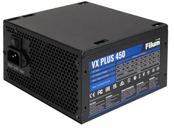 Изображение товара Блок питания ATX Filum VX PLUS 450