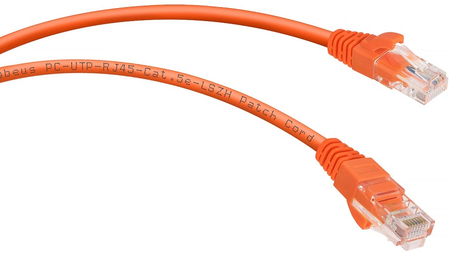 фото Кабель патч-корд U/UTP 6 кат. 1.5м  Cabeus PC-UTP-RJ45-Cat.6-1.5m-OR-LSZH
