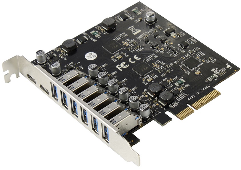 

Контроллер расширения ORIENT AM-U3142PE-6A2C PCIe x4, 2*USB Type-C, 6*USB 3.2, AM-U3142PE-6A2C