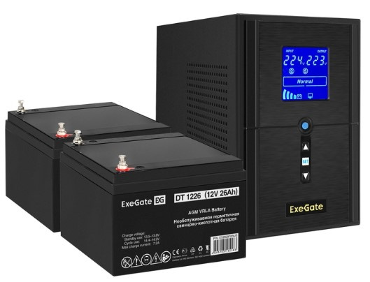 фото Комплект  Exegate SineTower SZ-1500.LCD.AVR.2SH.1C13.USB в Уфе