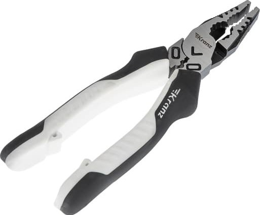 Изображение товара Качественные комбинированные плоскогубцы KRANZ KR-12-4613-2 200 мм для тяжелых задач