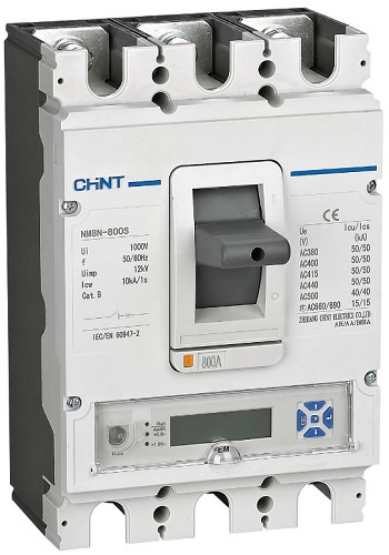 Изображение товара Автоматический выключатель CHINT 271392 в литом корпусе 3-полюсный