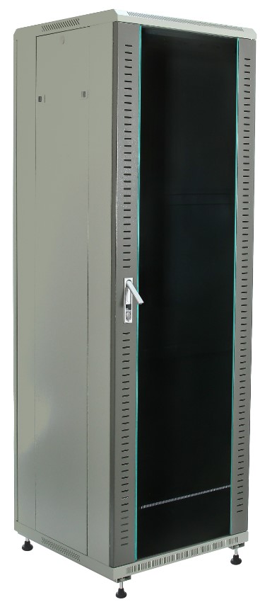 

Шкаф напольный 19", 47U W&T C4780100GWTWOF 800x100mm серый, передняя дверь стекло/задняя дверь перф. металл, без вентилятора,, C4780100GWTWOF