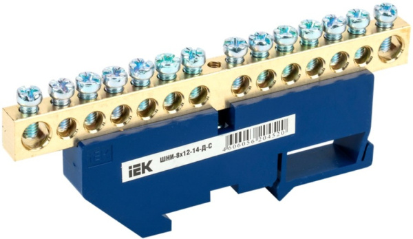 Изображение товара Шина IEK YNN10-812-14D-K07 с изолятором для электромонтажа