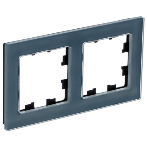 Изображение товара Рамка двойная Systeme Electric ATN360702 грифель цвет в серии AtlasDesign NATURE