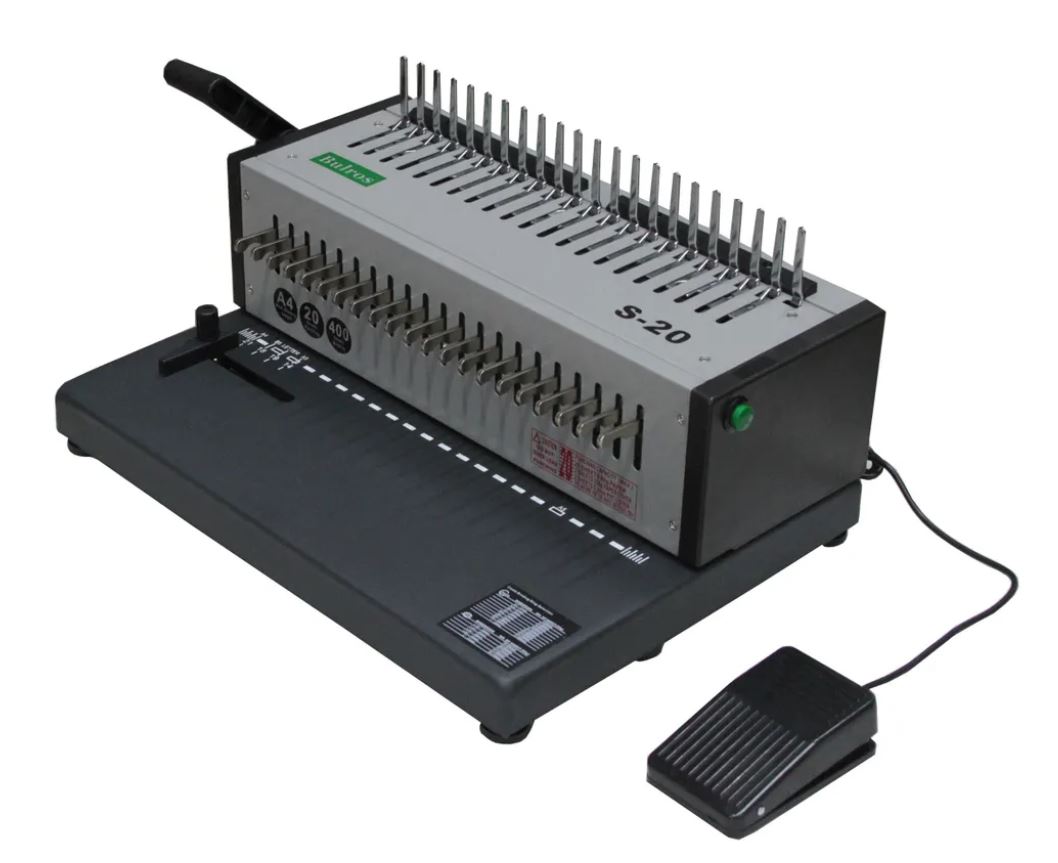 Брошюровщик Bulros S-20 электрический переплетчик пласт. пружиной