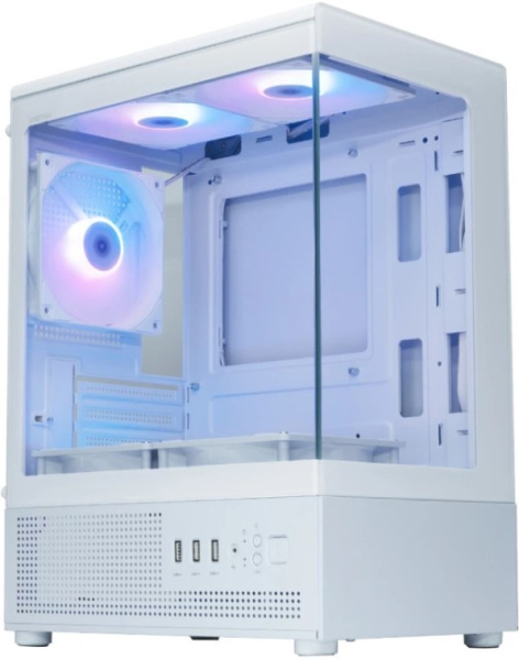 Изображение товара Корпус Xastra Q300M 5ARGB-C6 White Mini Tower с RGB подсветкой для Mini-ITX и mATX