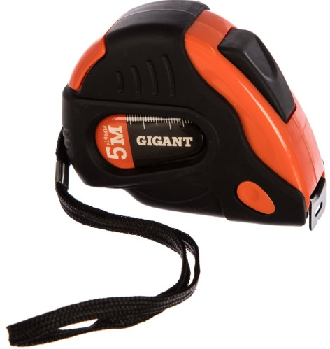 Изображение товара Рулетка Gigant GWA61123 5 м 19 мм обрезиненная автостоп поясное крепление