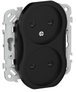 фото Розетка двухместная без заземления  IEK FI-R23-10-1-K02