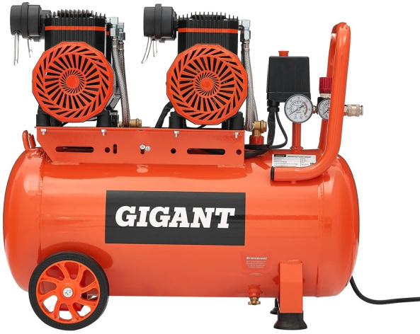 Изображение товара Безмасляный малошумный компрессор Gigant GSWK-50/2800 для профессиональных задач
