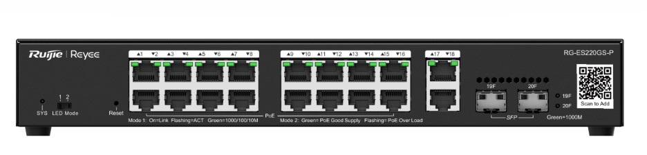 Коммутатор RUIJIE NETWORKS RG-ES220GS-P