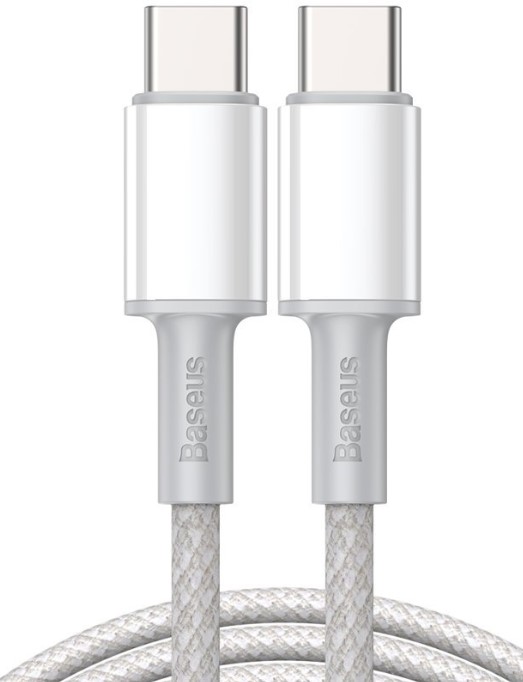 

Кабель интерфейсный Baseus CATGD-02 Type-C - Type-C 100W 1m white, CATGD-02