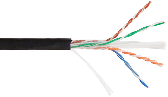 

Кабель витая пара U/UTP 6 кат. 4 пары NIKOLAN NKL 4640B-BK 23AWG(0.55 мм), медь, одножильный (solid), внешний, PE, чёрный, уп/305м, NKL 4640B-BK