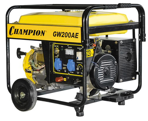 Изображение товара Бензиновый генератор CHAMPION GW200AE синхронный электроспуск 5500 Вт