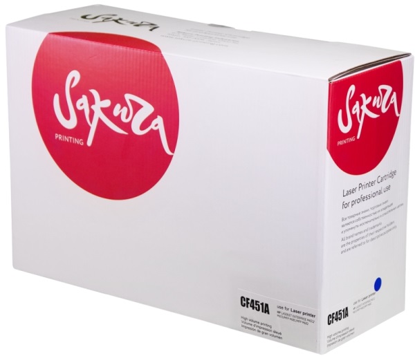 

Картридж Sakura SACF451A (HP 655A) для HP Color LaserJet JetIntelligence M652/M653, MFP M681/MFP M682, голубой, 10500к., SACF451A