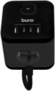 фото Удлинитель сетевой  Buro BU-PC3.1UС-B