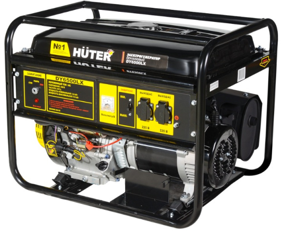 Изображение товара Генератор Huter DY6500LX электростартер бензиновая электростанция 5000 Вт