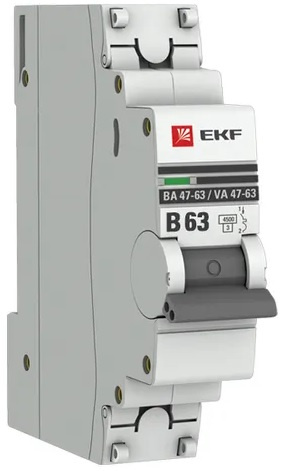 фото Автоматический выключатель  EKF mcb4763-1-63B-pro в Челябинске