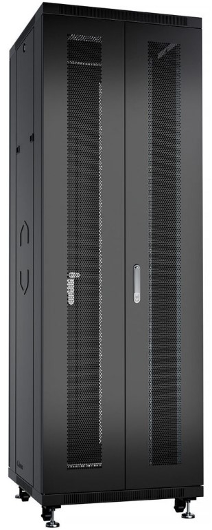 

Шкаф напольный 19", 42U Cabeus ND-05C-42U60/120-BK 600x1200x2055mm, передняя и задняя перфорированные двери, ручка с замком, черный, ND-05C-42U60/120-BK