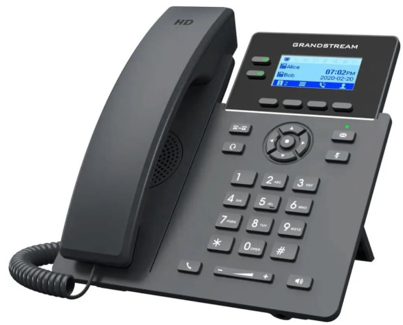 Изображение товара IP-телефон Grandstream GRP-2602P с PoE поддержку двух линий и WEB-интерфейс