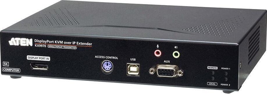 

Передатчик Aten KX9970T-AX-G 5K DisplayPort Single Display KVM over IP, 2xSFP+10GLan, KX9970T-AX-G