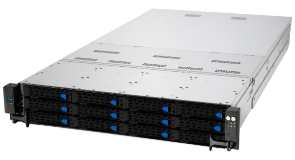 Изображение товара ASUS RS720-E10-RS12 серверная платформа горячая замена NVMe SATA 2U