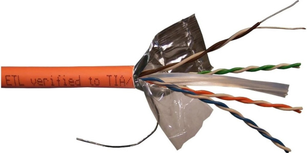 Изображение товара Кабель витая пара Lanmaster LAN-6EFTP-HFLT-OR 305 м для высокоскоростных сетей