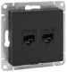 фото Розетка компьютерная двойная EKF UP1-SOB-2RJ45-5 в Воронеже