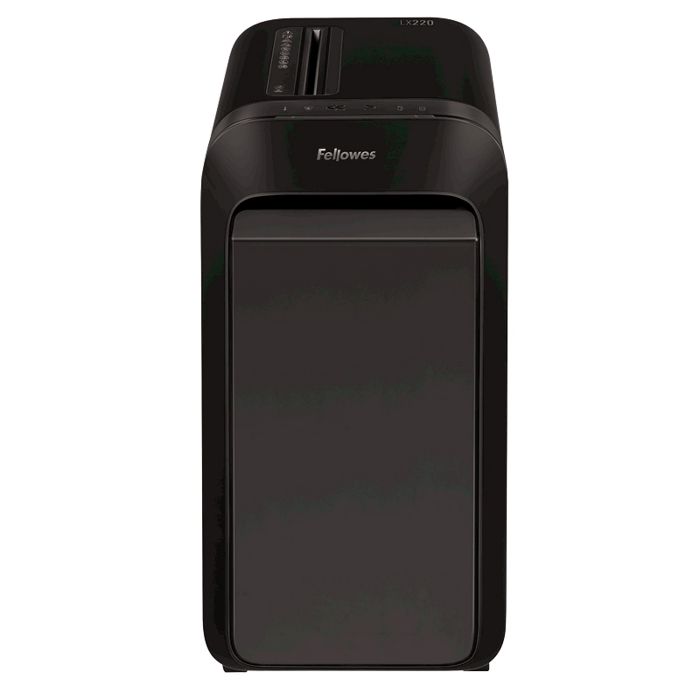 

Уничтожитель бумаг Fellowes Powershred LX220 FS-55026 черный, DIN P-4, 4х12 мм, 20 лст., 30 лтр, Jam Proof, SafeSense, Powershred LX220