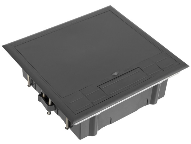 

Лючок напольный Datarex DR-PRO-015111 12 модулей, горизонтальный, пластиковая крышка, серый, DR-PRO-015111